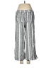 Caslon Stripes Silver Linen Pants Size M - photo 2