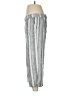 Caslon Stripes Silver Linen Pants Size M - photo 5