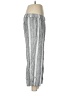 Caslon Stripes Silver Linen Pants Size M - photo 4