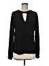 BCBGMAXAZRIA 100% Polyester Black Long Sleeve Blouse Size M - photo 1