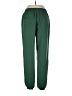 IMAN 100% Polyester Solid Green Casual Pants Size L - photo 2