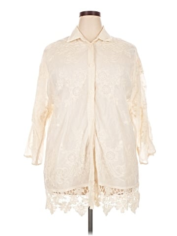 Solitaire Long Sleeve Button-Down Shirt (view 1)