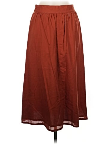 Madewell Palisade Button-Front Midi Skirt (view 2)