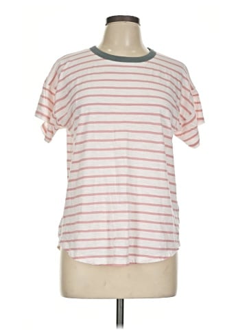 Madewell Whisper Cotton Crewneck Tee in Darville Stripe (view 1)