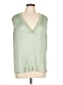 Vince. Green Sleeveless Blouse Size L - photo 1