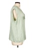 Vince. Green Sleeveless Blouse Size L - photo 4