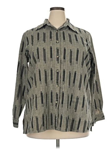 Coldwater Creek 3/4 Sleeve Button-Down Shirt (view 1)
