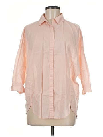 Ann Taylor LOFT 3/4 Sleeve Button-Down Shirt (view 1)