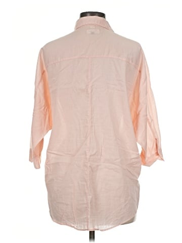 Ann Taylor LOFT 3/4 Sleeve Button-Down Shirt (view 2)