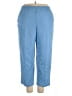 Alfred Dunner 100% Polyester Solid Blue Casual Pants Size 20 - photo 1