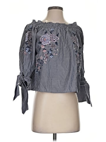 American Eagle Outfitters 3/4 Sleeve Blouse (view 1)