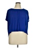 Ann Taylor LOFT 100% Polyester Blue Short Sleeve Blouse Size XL Petite - photo 1