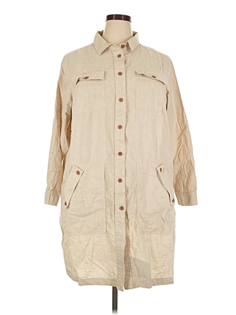 Pre-owned Duluth Trading Co. Casual Dress In Tan