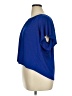 Ann Taylor LOFT 100% Polyester Blue Short Sleeve Blouse Size XL Petite - photo 5