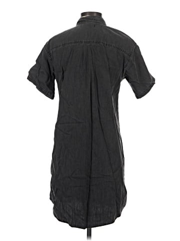 Madewell Denim Popover Shirtdress in Lunar Wash (view 2)