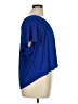 Ann Taylor LOFT 100% Polyester Blue Short Sleeve Blouse Size XL Petite - photo 4