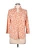 J. McLaughlin Orange 3/4 Sleeve Blouse Size M - photo 1