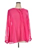 Torrid Pink Long Sleeve Blouse Size 3X Plus (3) - photo 1