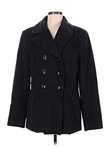 St. John's Bay Wool Coat (view 1)