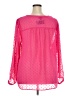 Torrid Pink Long Sleeve Blouse Size 3X Plus (3) - photo 2