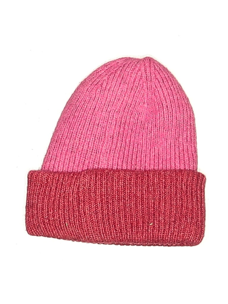 Pre-owned Ann Taylor Loft Beanie Hat In Pink