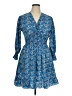 Unbranded 100% Polyester Paisley Blue Casual Dress Size XL - photo 1