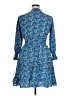 Unbranded 100% Polyester Paisley Blue Casual Dress Size XL - photo 2