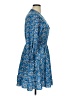 Unbranded 100% Polyester Paisley Blue Casual Dress Size XL - photo 4