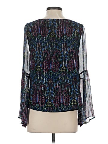 Nicole Miller Long Sleeve Silk Top (view 2)