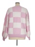 Unbranded 100% Acrylic Checkered-gingham Pink Pullover Sweater Size XL - photo 2