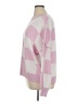 Unbranded 100% Acrylic Checkered-gingham Pink Pullover Sweater Size XL - photo 5
