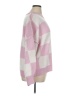 Unbranded 100% Acrylic Checkered-gingham Pink Pullover Sweater Size XL - photo 4