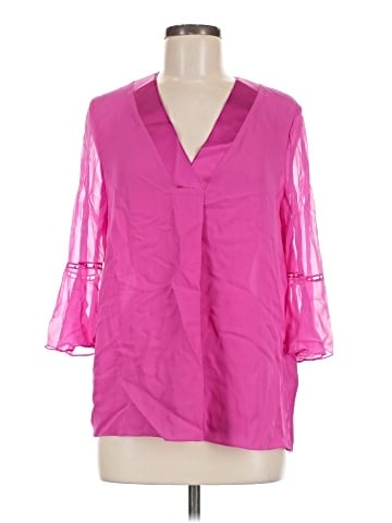 Elie Tahari 3/4 Sleeve Silk Top (view 1)