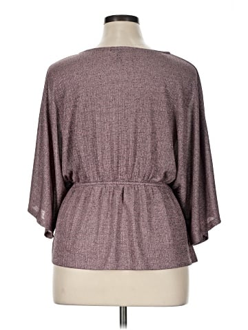 Aqua 3/4 Sleeve Top (view 2)