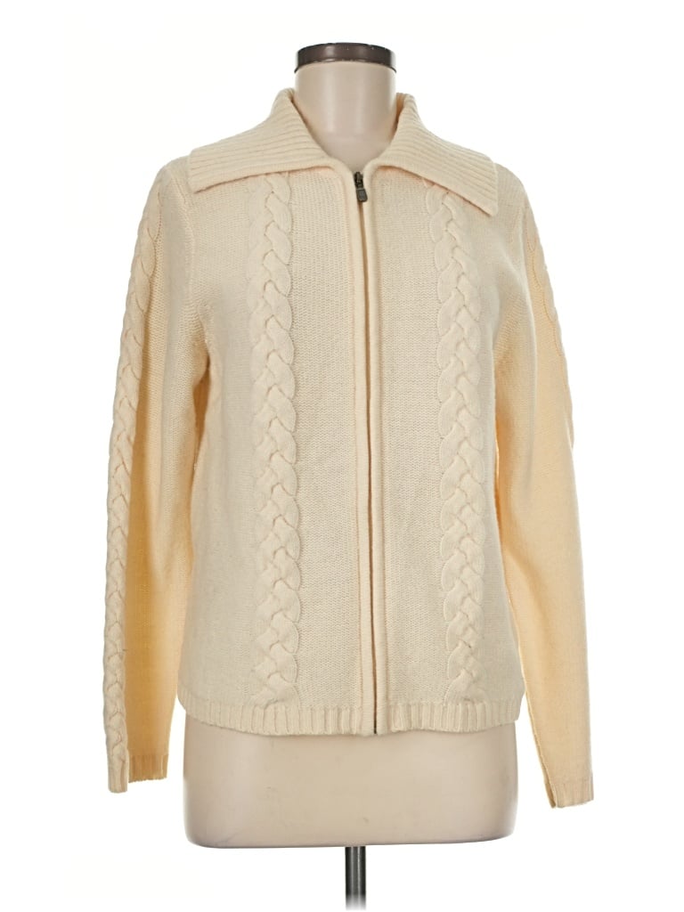 Pre-owned Pendleton Wool Cardigan Sweater In Ivory