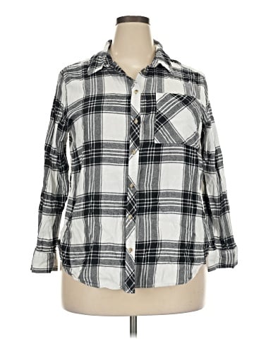 Arizona Jean Company 3/4 Sleeve Button-Down Shirt (view 1)