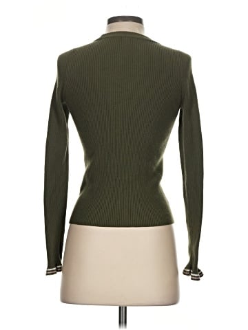 Madewell Ruffle-Cuff Henley Sweater (view 2)