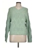 Democracy Chevron-herringbone Green Pullover Sweater Size L - photo 1