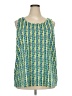 Maggie Barnes Green Sleeveless Blouse Size 2X - photo 1