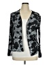 Alex Evenings 100% Polyester Gray Black Cardigan Size 14 - photo 1