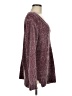 Orvis 100% Polyester Metallic Pink Burgundy Pullover Sweater Size M (estimated) - photo 4