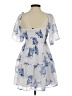 Justify 100% Polyester Blue Casual Dress Size S - photo 2