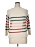 L.L.Bean 100% Cotton Stripes Ivory Pullover Sweater Size XL (petite) - photo 1