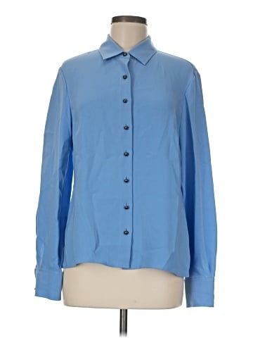 St. John Long Sleeve Silk Top (view 1)