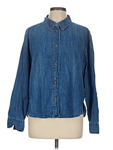 Zara Long Sleeve Button-Down Shirt (view 1)