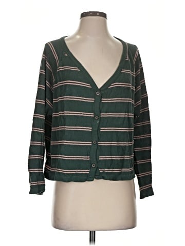 Madewell Striped Waffle Knit Button-Front Pajama Top (view 1)