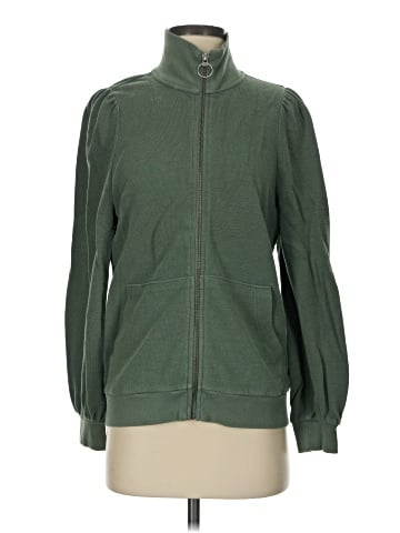 Madewell Garment-Dyed Terry Zip-Up Sweatshirt (view 1)