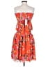 WAYF 100% Polyester Tropical Orange Casual Dress Size XS - photo 2