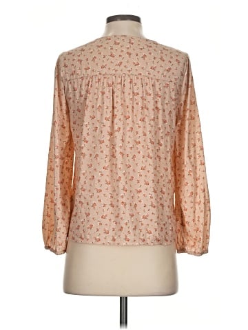 Madewell Satin Puff-Sleeve V-Neck Top in Baby's Breath (view 2)