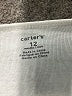 Carter's 100% Cotton Solid Ivory Short Sleeve Onesie 9-12 MO / 12 MO - photo 3